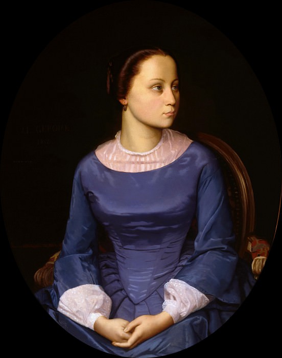 Young woman in blue, Jean-Léon Gérôme