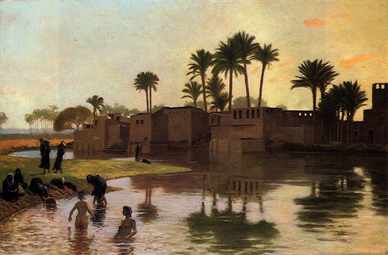Bathers_by_the_Edge_of_a_River, Jean-Léon Gérôme