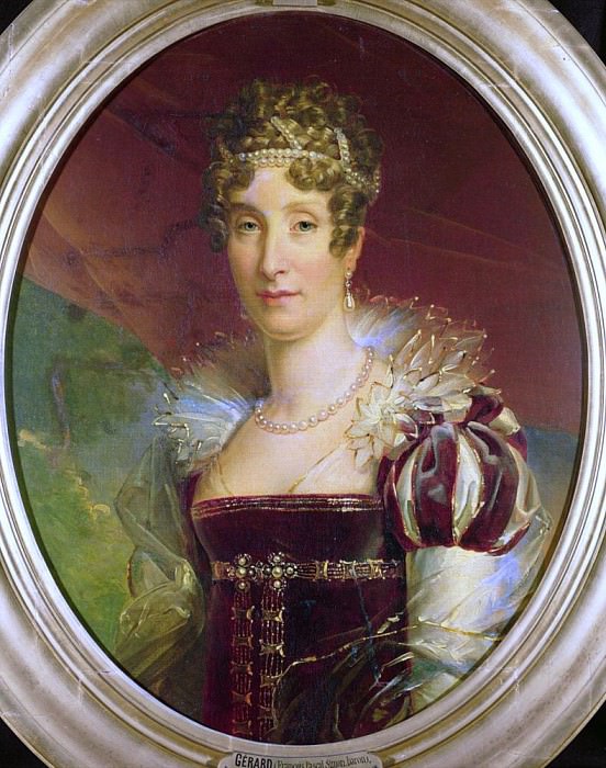 Portrait of Queen Marie Amelie of Bourbon , Francois Pascal Simon Gerard