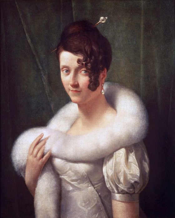 Portrait of a woman with a hair pin, Francois Pascal Simon Gerard