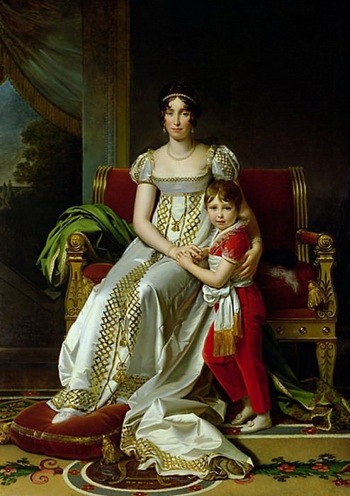 Hortense de Beauharnais Queen of Holland and her Son Napoleon Charles Bonaparte, Francois Pascal Simon Gerard