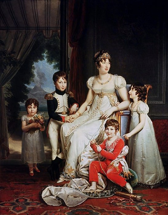 Каролина Бонапарт и её дети