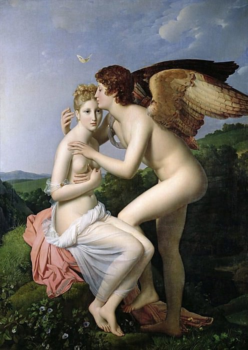 Psyche Receiving the First Kiss of Cupid, Francois Pascal Simon Gerard