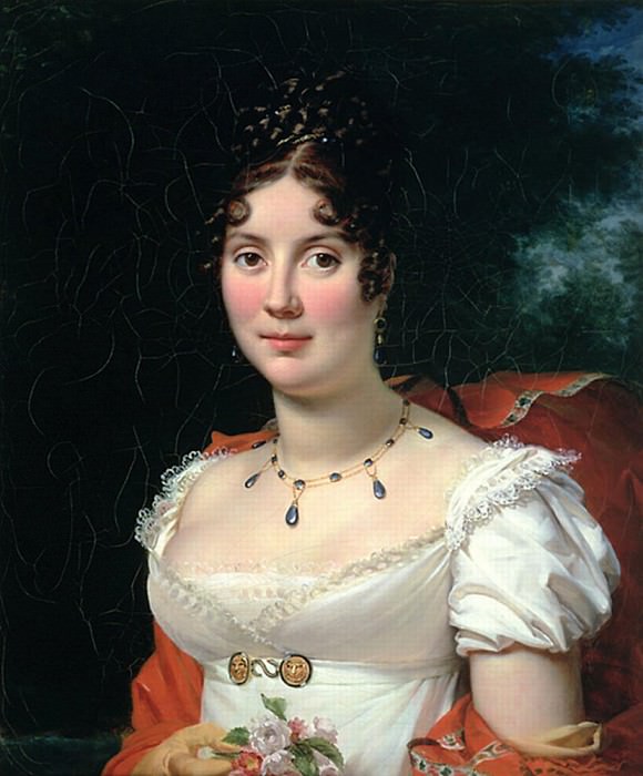 Portrait of a Lady in an Empire Dress, Francois Pascal Simon Gerard