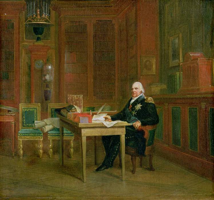Louis XVIII in his Study at the Tuileries, Francois Pascal Simon Gerard