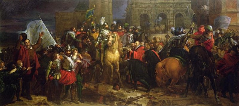 The Entry of Henri IV into Paris on 22 March 1594, Francois Pascal Simon Gerard