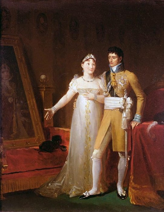 Portrait of Jerome Bonaparte and his wife Catherine of Wurtemberg, Francois Pascal Simon Gerard