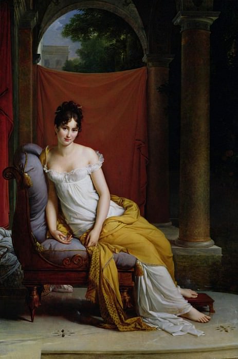 Portrait of Madame Recamier , Francois Pascal Simon Gerard