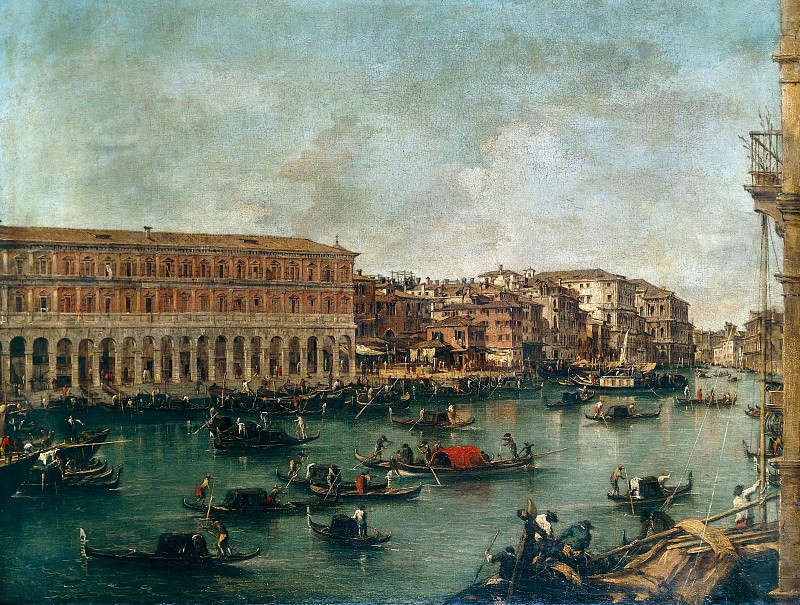 The Grand Canal at th Fish Market Pescheria
