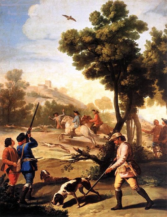 Охота на перепелов, Франсиско Хосе де Гойя-и-Лусьентес