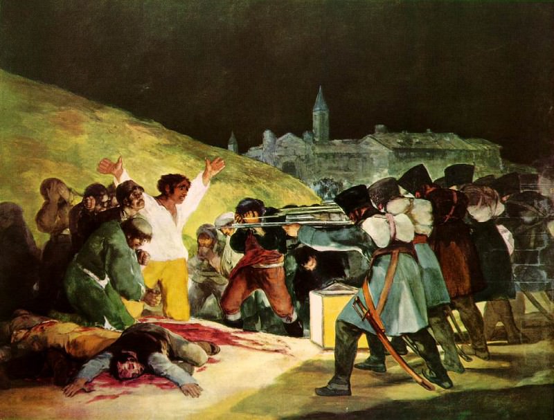 The Shootings of May Third 1808, 1814, Prado, Francisco Jose De Goya y Lucientes