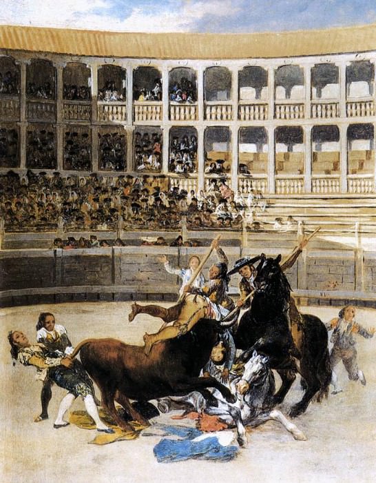 Picador Caught by the Bull, Francisco Jose De Goya y Lucientes