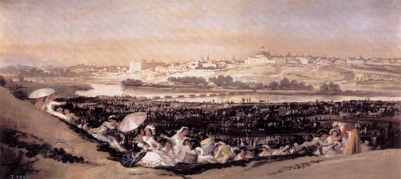 The Meadow of San Isidro on his Feast Day, Francisco Jose De Goya y Lucientes
