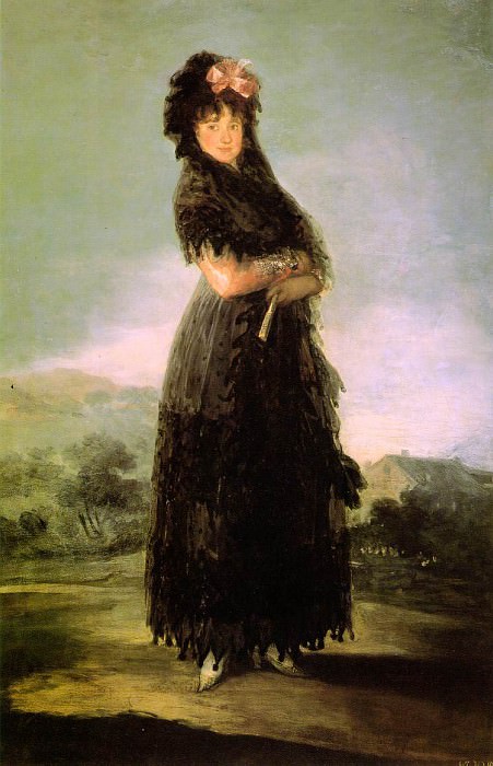 Portrait of Mariana Waldstein, 142x97 cm, Louvre, Francisco Jose De Goya y Lucientes