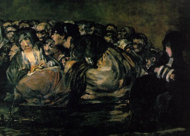 The Great He-Goat or Witches Sabbath, ca 1821-23, Det, Francisco Jose De Goya y Lucientes