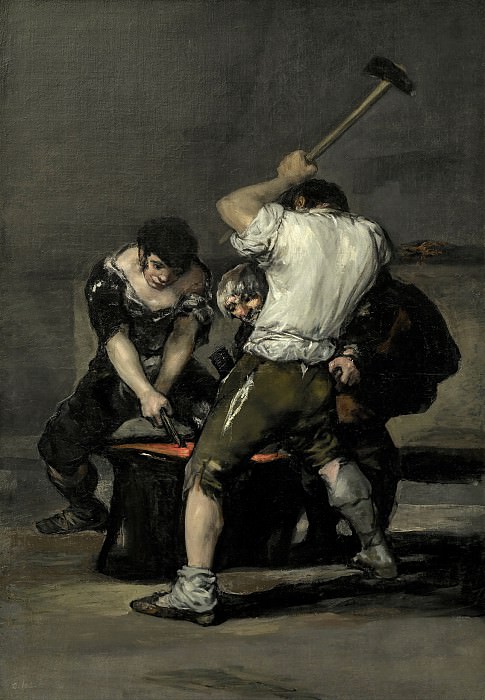 The Forge. , Francisco Jose De Goya y Lucientes