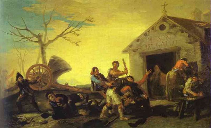 Fight at the Cock Inn, Francisco Jose De Goya y Lucientes