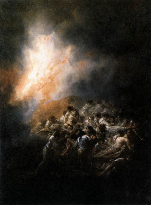 Fire at Night, Francisco Jose De Goya y Lucientes