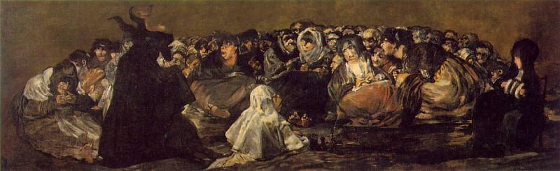 The Great He-Goat or Witches Sabbath, ca 1821-23, 140x4, Francisco Jose De Goya y Lucientes