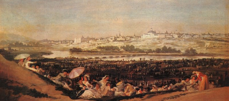 Festival at the Meadow of San Isadore, Francisco Jose De Goya y Lucientes