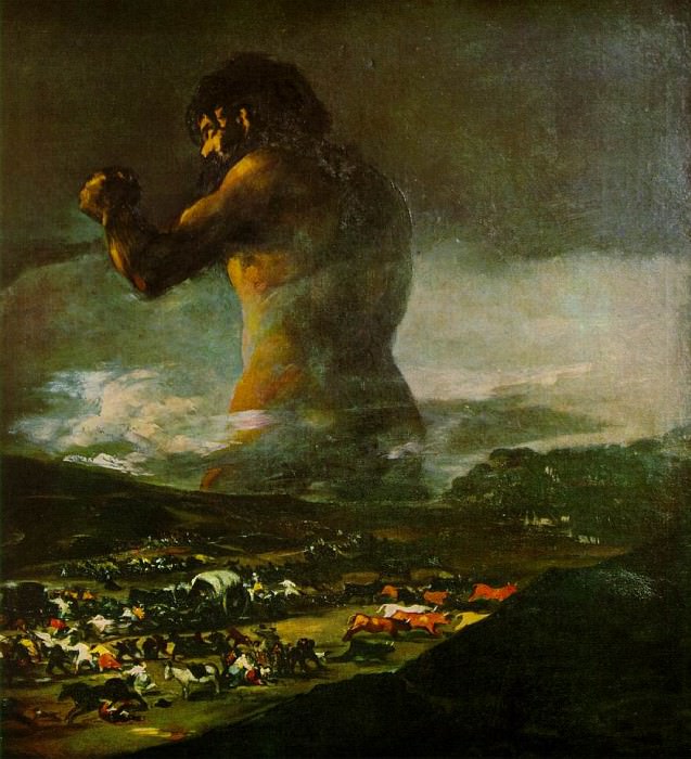 The Colossus, 1808-12, Prado, Francisco Jose De Goya y Lucientes