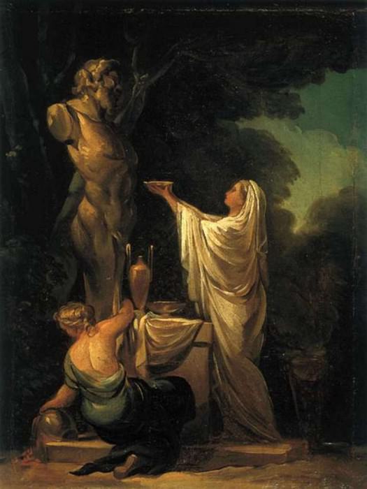 Il sacrificio a Pan. . Collezione privata, Francisco Jose De Goya y Lucientes