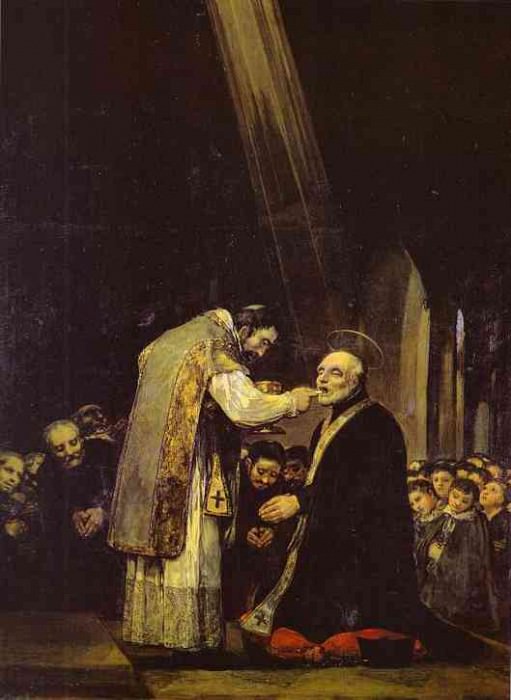 The Last Communion of Saint Jose de Calasanz, Francisco Jose De Goya y Lucientes