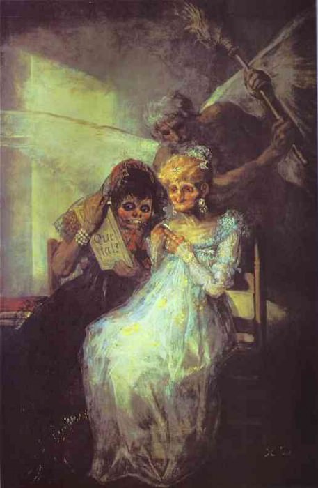Time of the Old Women, Francisco Jose De Goya y Lucientes