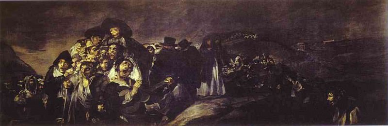 1820-23 The Pilgrimage to San Isadore, Francisco Jose De Goya y Lucientes