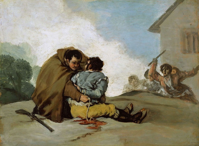 Friar Pedro Binds El Maragato with a Rope, Francisco Jose De Goya y Lucientes