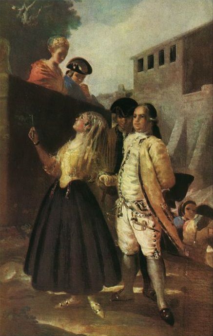 Le militaire et la Senora, Francisco Jose De Goya y Lucientes
