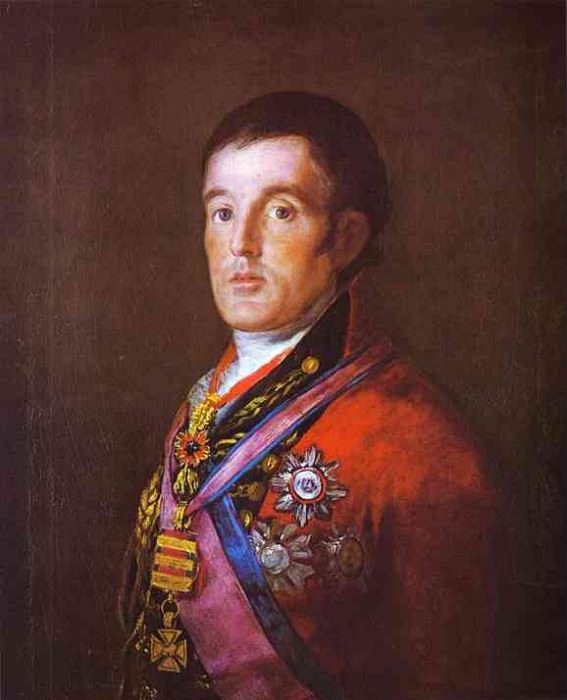 Portrait of the Duke of Wellington, Francisco Jose De Goya y Lucientes