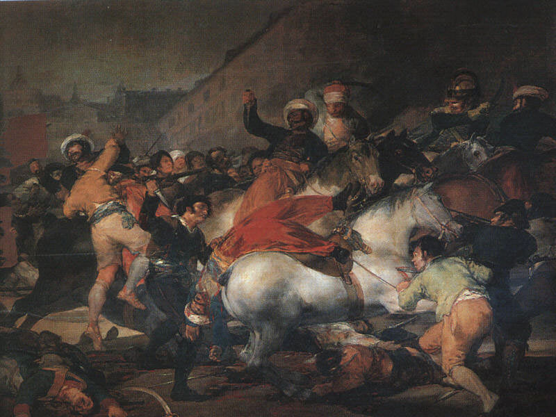 Восстание 2 мая 1808 года на площади Пуэрта-дель-Соль, 1814, Франсиско Хосе де Гойя-и-Лусьентес
