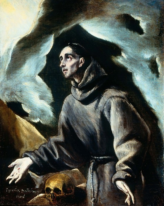 Святой Франциск, получающий стигматы, Эль Греко