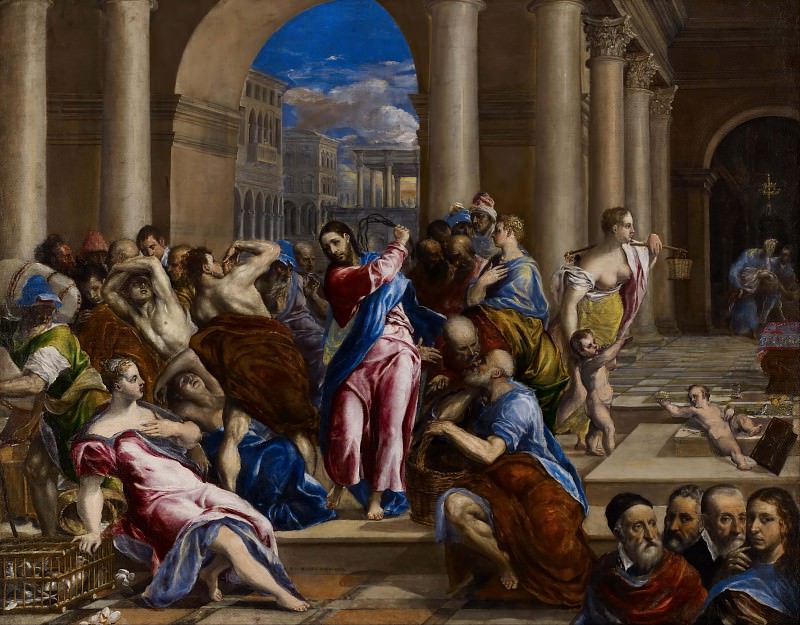 Изгнание торгующих из храма, Эль Греко