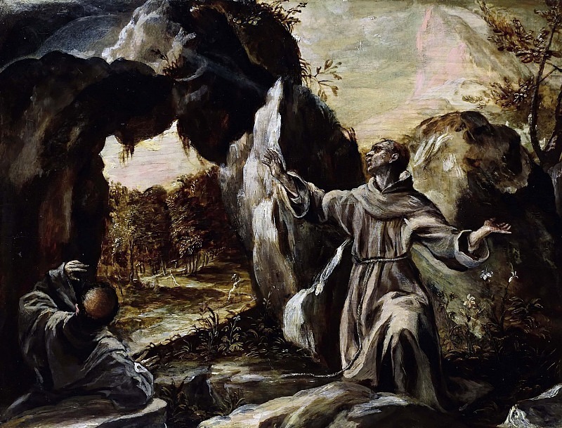 Святой Франциск получает стигматы, Эль Греко