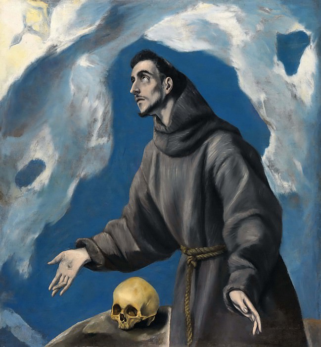 Святой Франциск, принимающий стигматы, Эль Греко