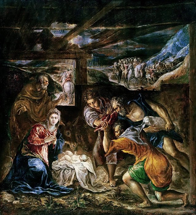 Поклонение пастухов, Эль Греко