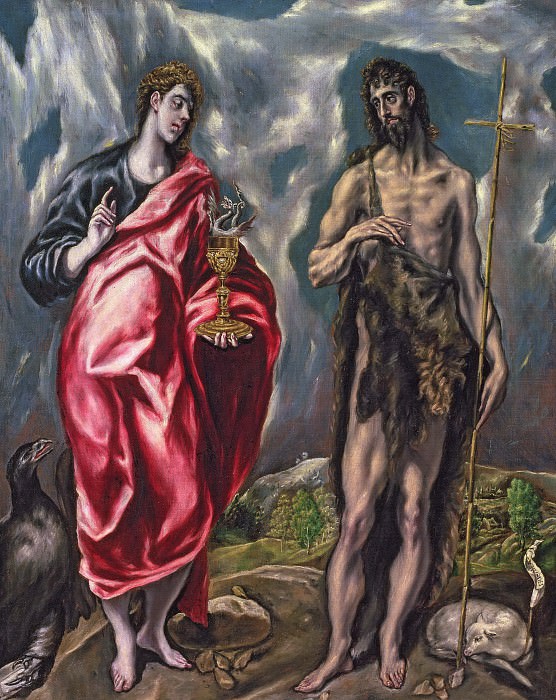 St John the Evangelist and St. John the Baptist, El Greco