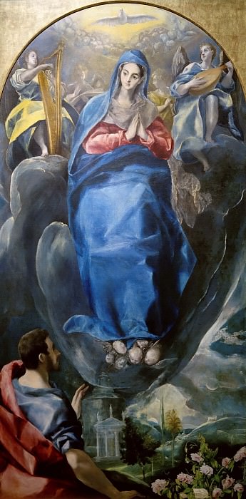 Непорочное зачатие со святым Иоанном, Эль Греко