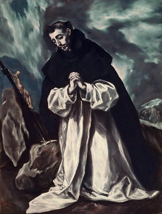 St. Dominic praying, El Greco