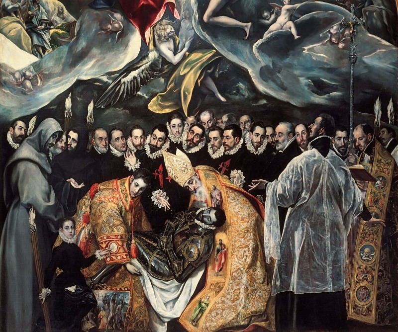 Burial of the Count of Orgaz, detail, El Greco