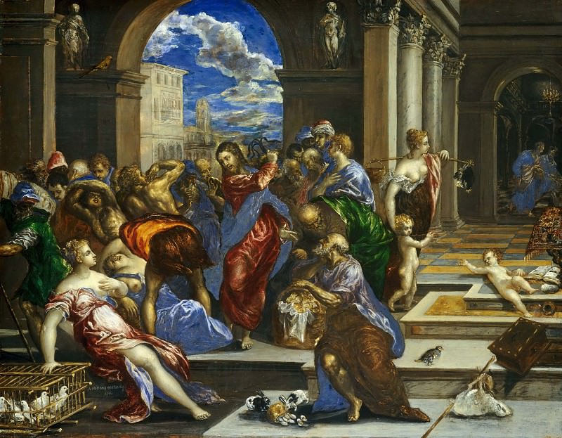 Christ Driving the Money Changers from the Temple, El Greco