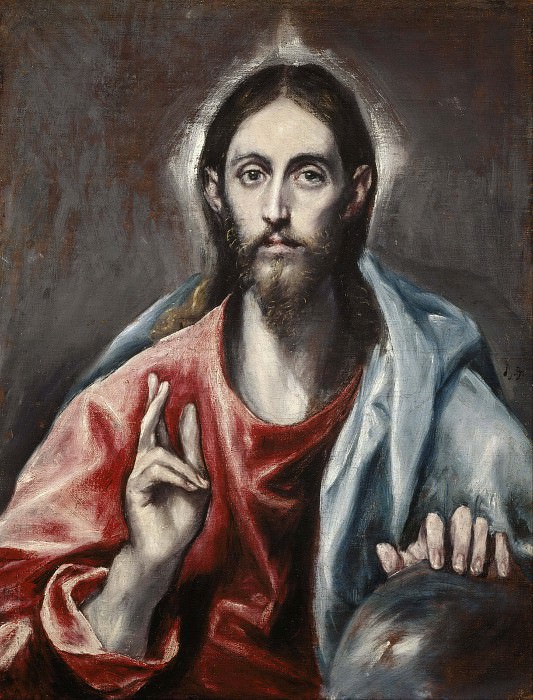 Christ Blessing, El Greco