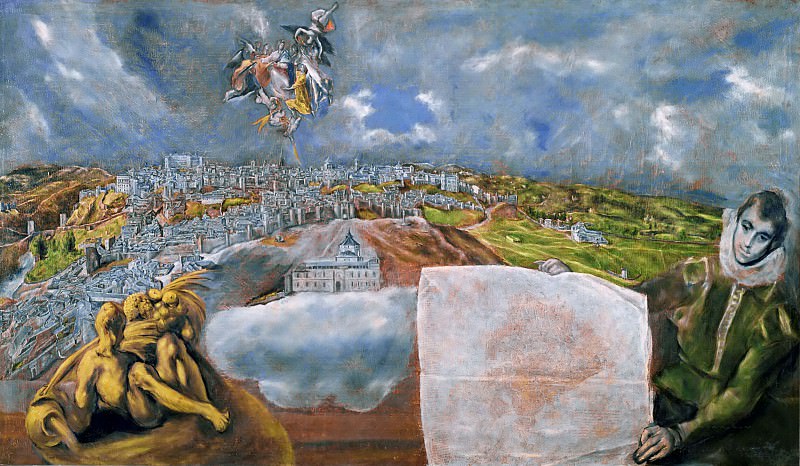 View and Plan of Toledo, El Greco