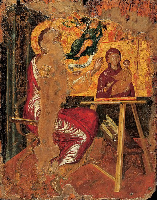 Святой Лука, рисующий Мадонну, Эль Греко
