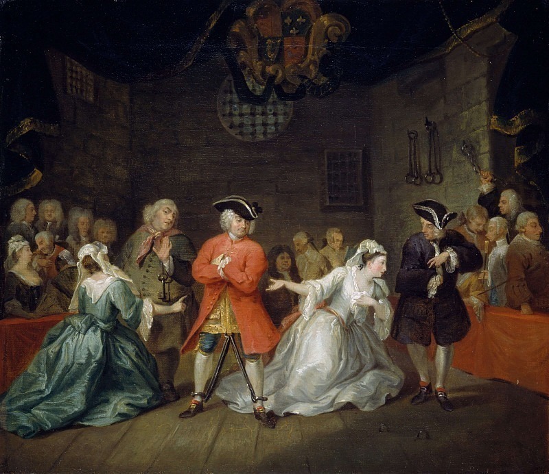 Scene from John Gay’s «The Beggar’s» Opera, William Hogarth