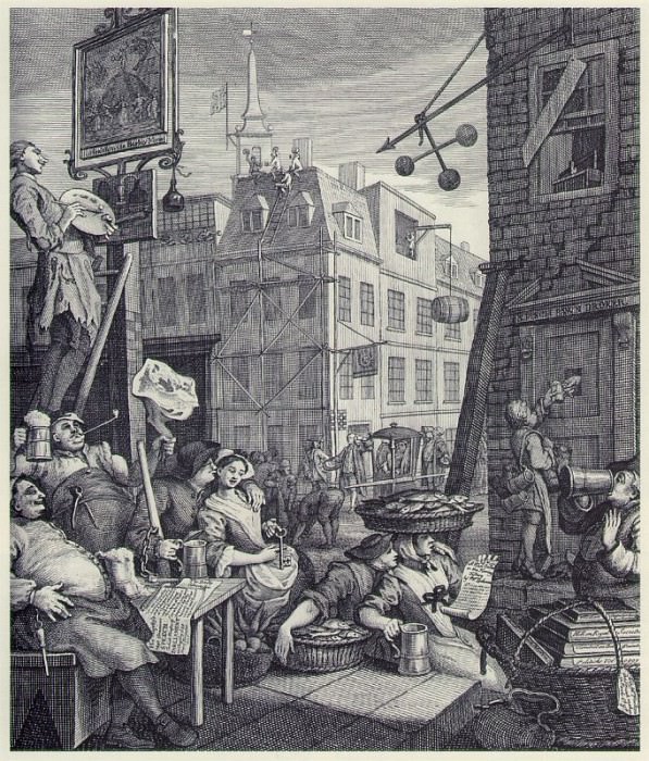 Beer street 1750, William Hogarth