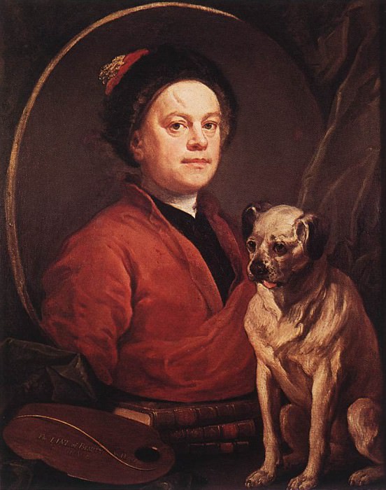 The Painter and his Pug , William Hogarth