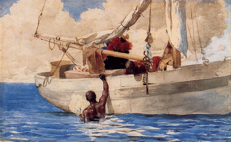 The Coral Divers, Winslow Homer